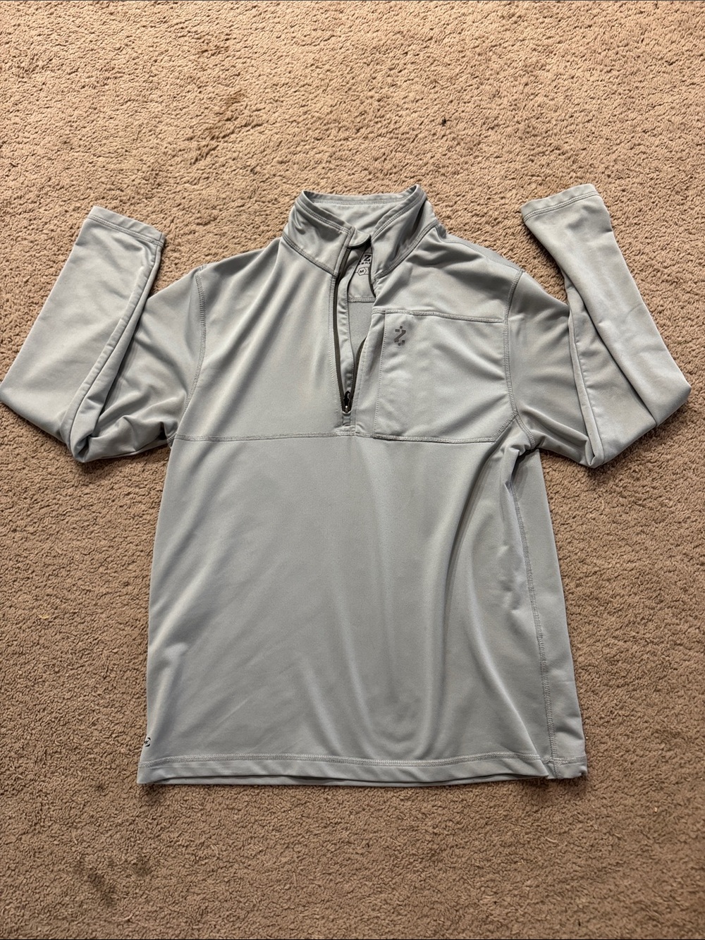 Izod Performance Light Gray Quarter-Zip Pullover